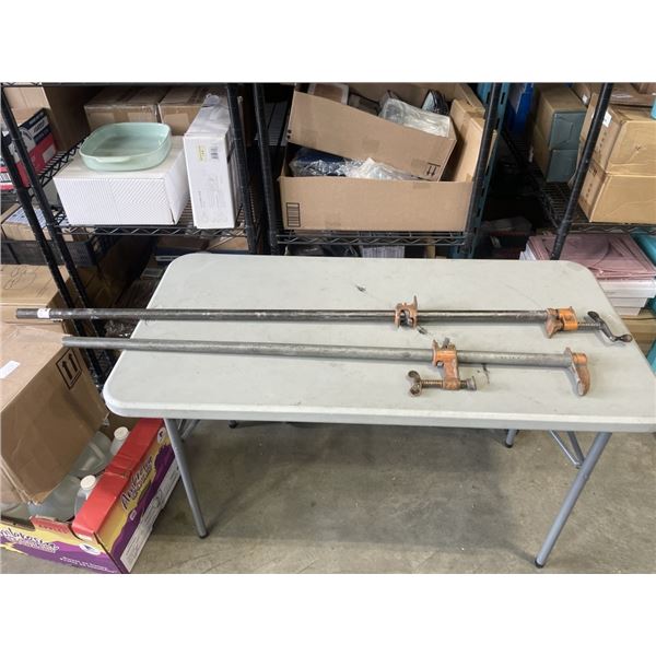 2  44" AND 54" BAR CLAMPS