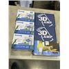 Image 1 : 2 NEW 3D LED NIGHT LIGHTS WITH REMOTE, NEW PACK OF LED BULBS AND 3 BOXES OF 2.6 GAL TRASH BAGS