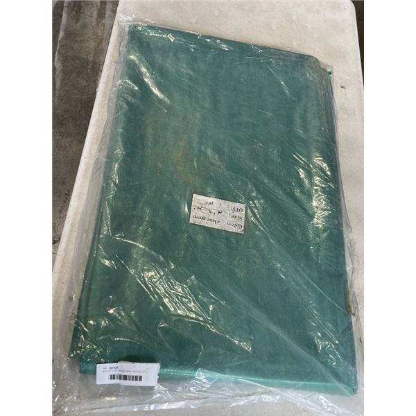 NEW 26" x 20" GREEN TARP - NO EYELETS