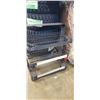 Image 1 : 3 TIER COMMERCIAL METAL ROLLING RACK