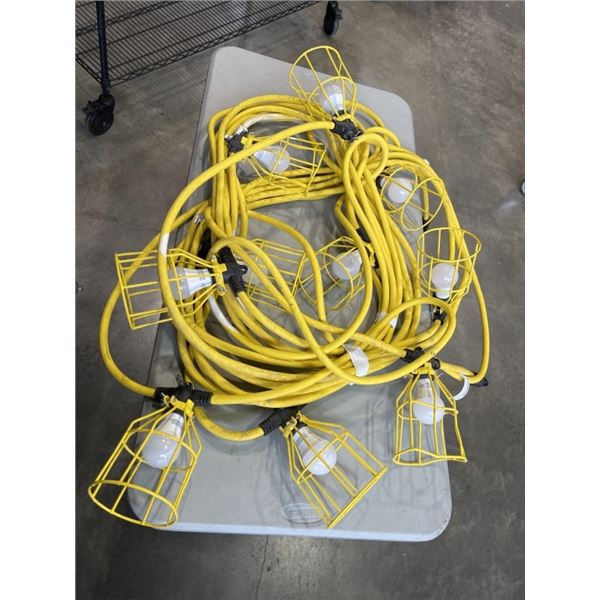 APPROX 75 FT CONTRUSTION ROPE LIGHT WITH LED BULBS, WORKING