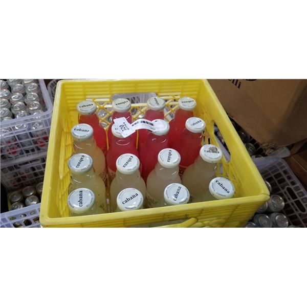 CRATE OF 16 BOTTLES OF CABANA LEMONADE