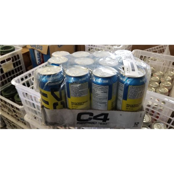 12 PACK OF C4 FROZEN BOMBSICLE ENERGY DRINKS
