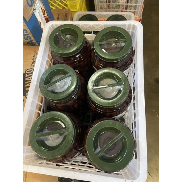 6 - 3L JARS OF SUNMED WHOLE KALAMATA OLIVES