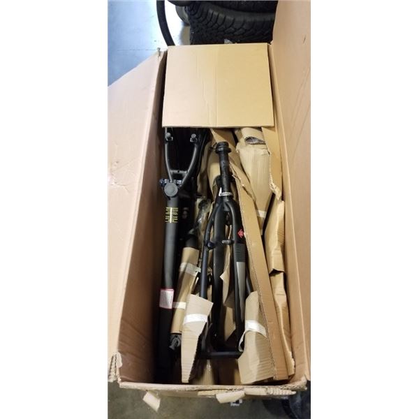 3 NEW BLACK BOSS INFINITY UNISEX BIKE FRAMES AND FORKS.