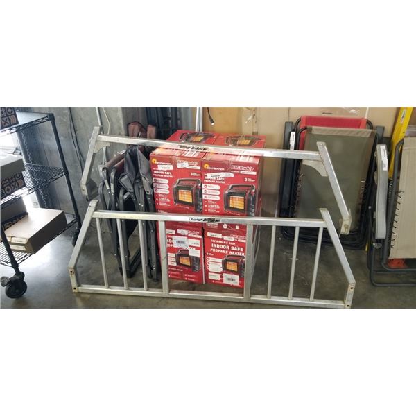 ALUMINUM HEADACHE RACK AND REAR RACK