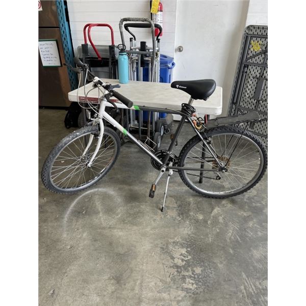 WHITE AND BLACK BIKE