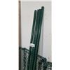 Image 3 : GREEN WIRE RACK, 4 UPRIGHTS, AND 4 SHELVES, SOME CLIPS, 76 INCH TALL