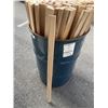 Image 4 : BARREL OF HEMLOCK WOOD - VARIOUS LENGTHS, MOST ABOUT 40"