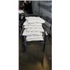 Image 1 : 4 STACKING PATIO CHAIRS W/ CUSHIONS