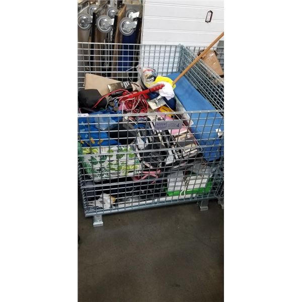 PALLET OF ASSORTED GOODS, CONTENTS OF REPOSESSSED VEHICLES, BIN NOT INCLUDED