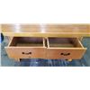 Image 4 : LARGE SOLID WOOD CUSTOM BUILT WORK BENCH WITH VICE. 6 FT LONG, 3 FT WIDE, 3 FT TALL