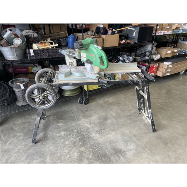 HITACHI C10FS MITRE SAW ON STAND
