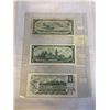 Image 2 : LAST 3 ISSUES OF CANADIAN $1 BILLS, 1954, 1967, 1973