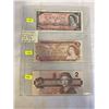 Image 1 : LAST 3 ISSUES OF CANADIAN $2 BILLS, 1954, 1974, 1986