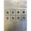 Image 1 : 8 CANADIAN SPECIAL NICKELS 1936 LAST KING GEORGE V 1937 DOT FIRST KING GEORGE VI, 1942-43 TOMBAC, 19