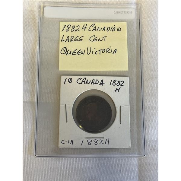 1882 H CANADIAN LARGE CENT QUEEN VICTORIA