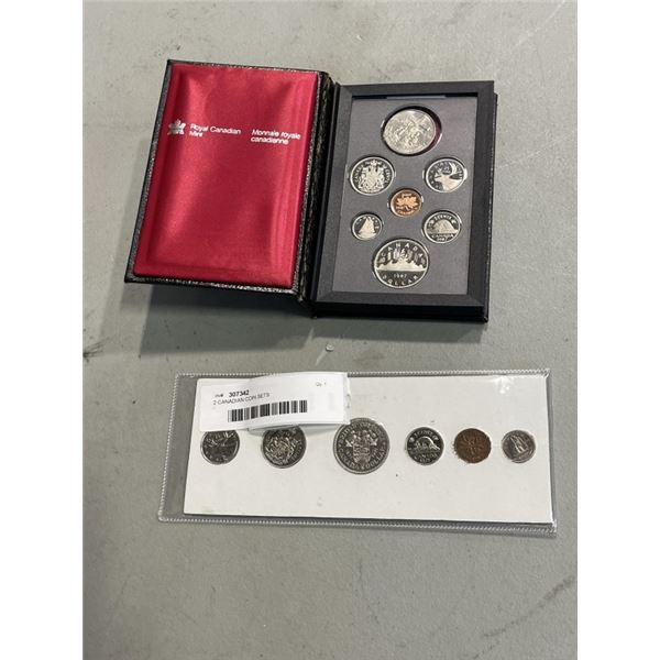2 CANADIAN COIN SETS