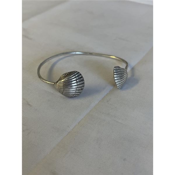 STERLING SILVER OPEN CUFF BANGLE