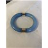 Image 1 : BLUE LUCITE W/ GOLD BANGLE