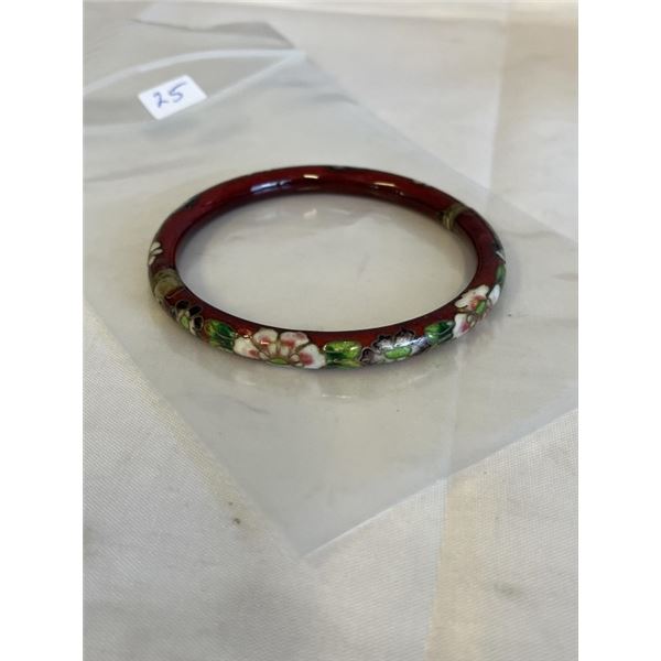 VINTAGE ORIGINAL ENAMEL CLOISONNE BANGLE