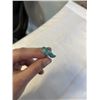 Image 2 : VINTAGE SIAM SILVER W/ ENAMEL RING, SIZE 5