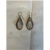 Image 1 : PAIR OF STERLING SILVER W/ MOONSTONES DANGLE EARRINGS