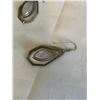 Image 3 : PAIR OF STERLING SILVER W/ MOONSTONES DANGLE EARRINGS
