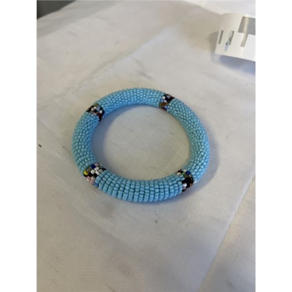 HAND CRAFTED NATIVE INDIAN BEAD BANGLE