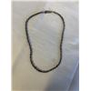 Image 1 : VINTAGE STERLING SILVER BEADS NECKLACE, MARKED 925