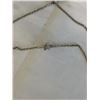 Image 3 : STERLING SILVER CHAIN W/ HAND CRAFTED WOOD PENDANT NECKLACE