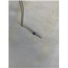 Image 2 : STERLING SILVER CHAIN W/ AMETHYST STONE PENDANT NECKLACE, EACH MARKED 925
