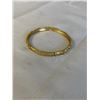 Image 1 : 18K GOLD PLATED RAISED ENGRAVED BANGLE, MARK INSIDE