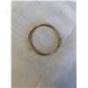 Image 2 : 18K GOLD PLATED RAISED ENGRAVED BANGLE, MARK INSIDE