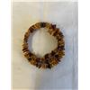 Image 2 : DOUBLE STRAND WIRE BANGLE BRACELET W/ HONEY, CHERRY AND BUTTERSCOTCH NATURAL AMBER