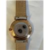 Image 3 : GOLD W/ STAINLESS STEEL BACK ROSEFIELD AMS/NYC QUARTZ WATCH T57-RF144-024652 EXCELLENT CONDITION, OR