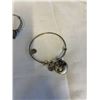 Image 3 : 3 VINTAGE ALEX AND ANI EERGY BANGLES W/ CHARMS