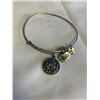 Image 4 : 3 VINTAGE ALEX AND ANI EERGY BANGLES W/ CHARMS