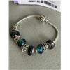 Image 2 : PANDORA STYLE CHARM BRACELET MARKED 925