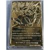 Image 4 : GOLD PLATED JIGGLYPUFF CARD WITH POKEBALL AND TICKET OF AUTHENTICITY