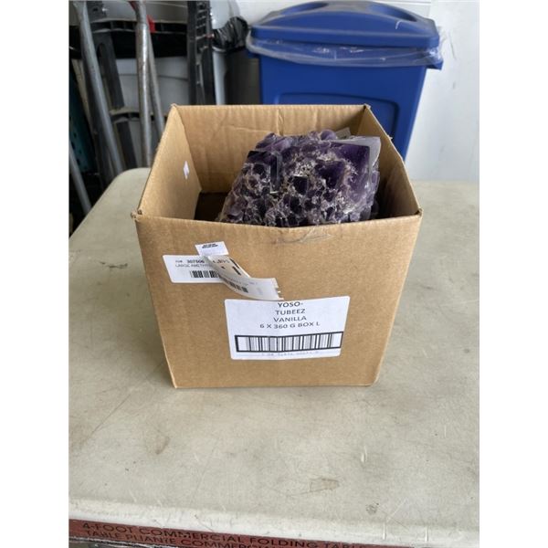 LARGE AMETHYST STONE ROUGHLY 12" TALL