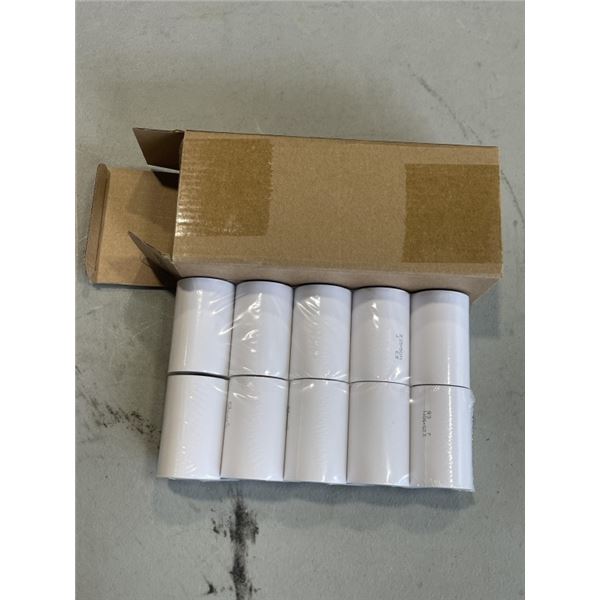 CASE OF NEW 2-1/4 X 50 THERMAL RECEIPT PAPER, 10 ROLLS PER PACK