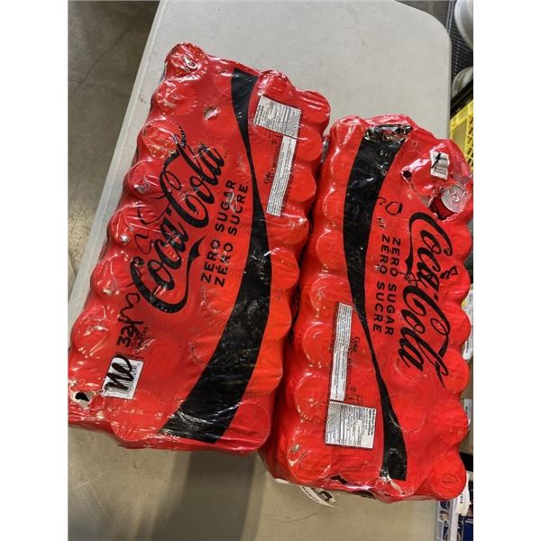 2 PARTIAL CASES OF ZERO SUGAR COCA COLA