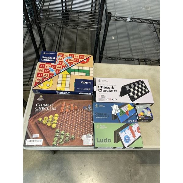 ASSORTED NEW YELLOW MOUNTAIN IMPORTS BOARD GAMES