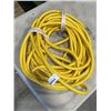 Image 1 : AS NEW YELLOW 50FT LIFE SUPPLY HEAVY DUTY INDOOR OUTDOOR 3 WIRE GROUNDED LIGHTED EXTENSION, 10AWG