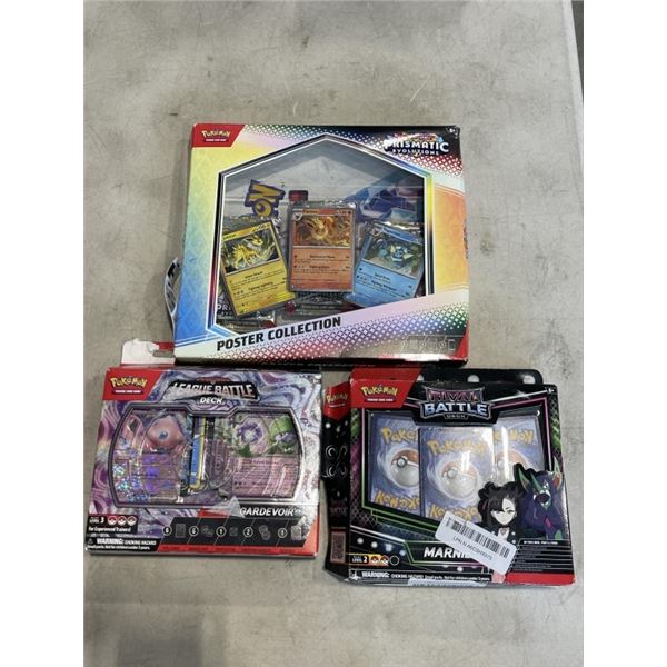 3 ONLINE RETURN POKEMON PACKS, OPENED, RIVAL BATTLE, LEAGUE BATTLE, AND PRISMATIC EVOLUTIONS