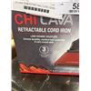 Image 2 : CHI LAVA 1700W RETRACTABLE CORD CERAMIC SOLEPLATE STEAM IRON - TESTED WORKING, RETAIL $154