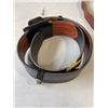 Image 3 : LEATHER MANCINI WITH BAG WITH LEATHER BELT, AMMO BELT AND LEATHER SATCHEL