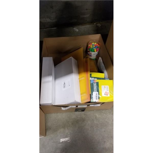 ASSORTED NEW AMAZON OVERSTOCK OFFICE SUPPLIES, SHARPIE SET ETC