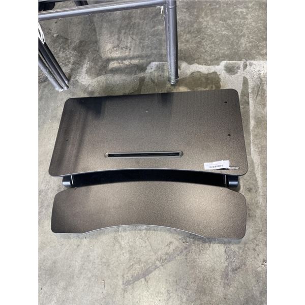 BLACK SIT TO STAND DESK RISER